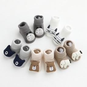 Winter Baby Socks Supplier - Bulk Non Slip 3D Doll Knee High Socks