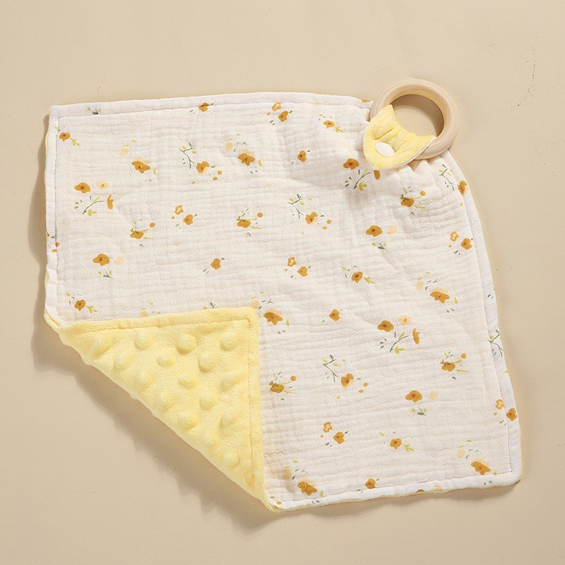Security Blanket Factory - OEM Newborn Bite Ring Smoothing Towel