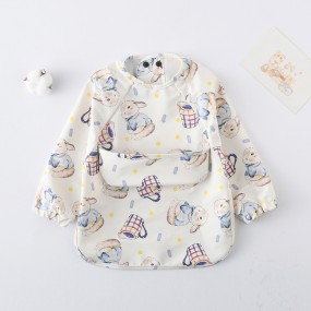 Baby Weaning Bib Supplier - OEM Waterproof Coverall Feeding Bib