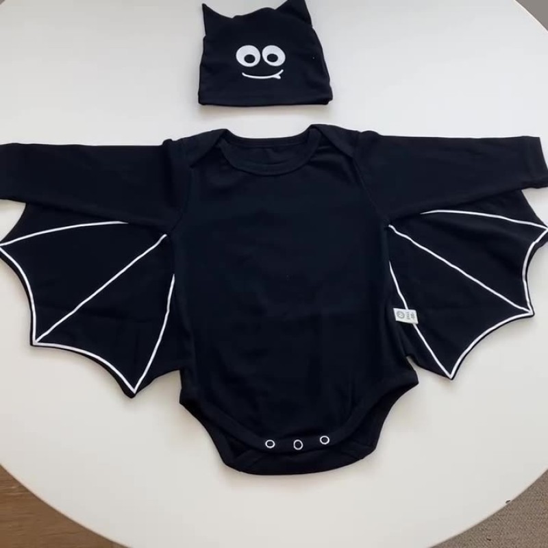 One Piece Romper Manufacturer - OEM Bat Hoodie Outfits Set