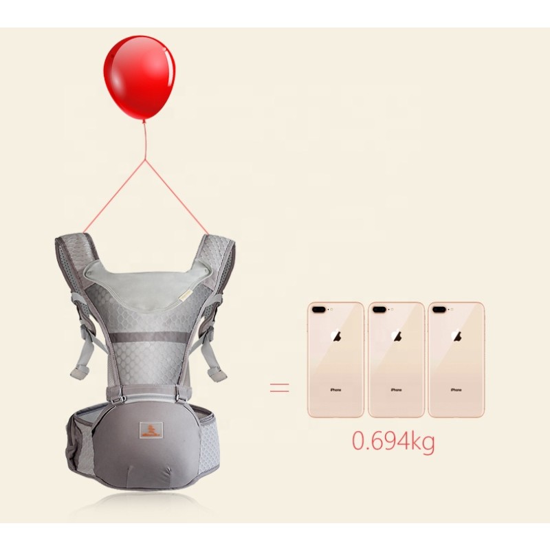 Water Tube Baby Carrier Factory - OEM Breathable Hipseat Adult Sling
