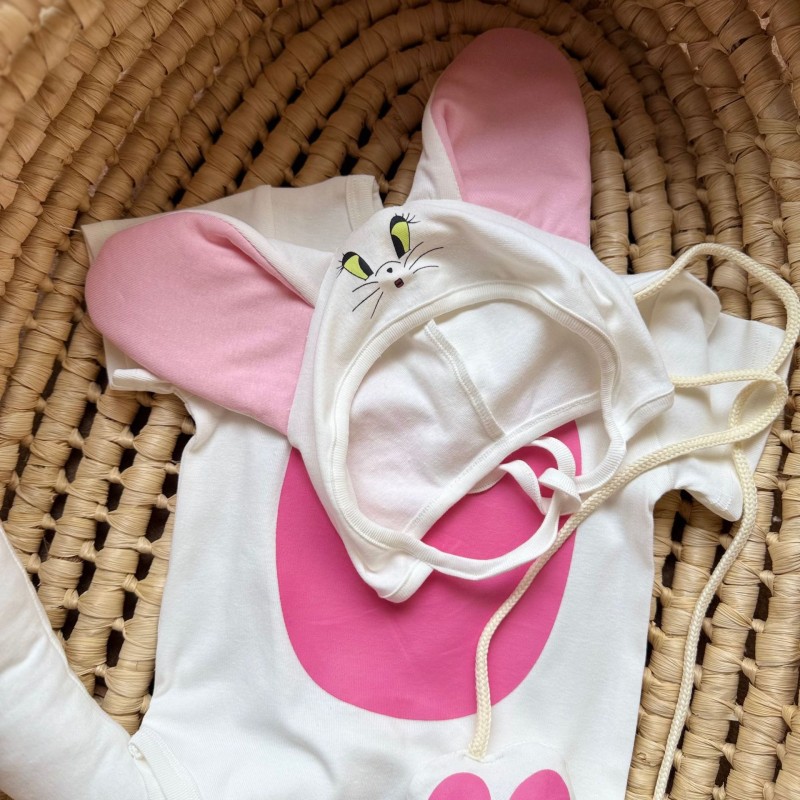 Baby Bodysuit Set Factory - OEM Cotton Soft Kitten Jumpsuit Props