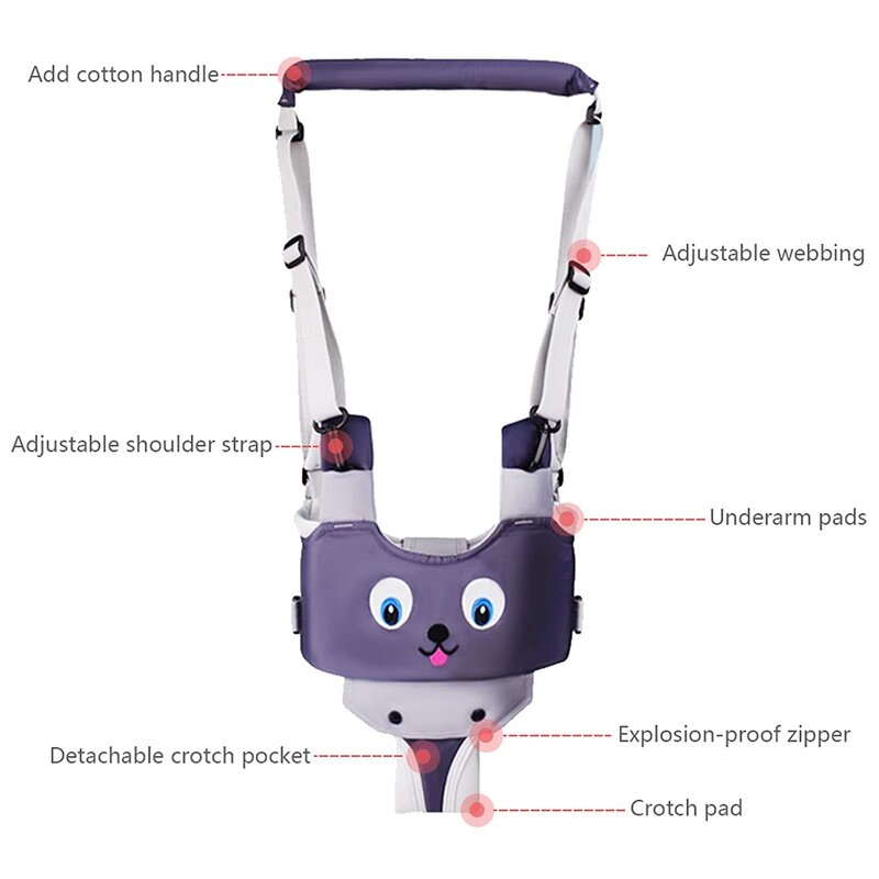 Infant Walking Harness Supplier - OEM Cartoon Embroidered Carry Belt