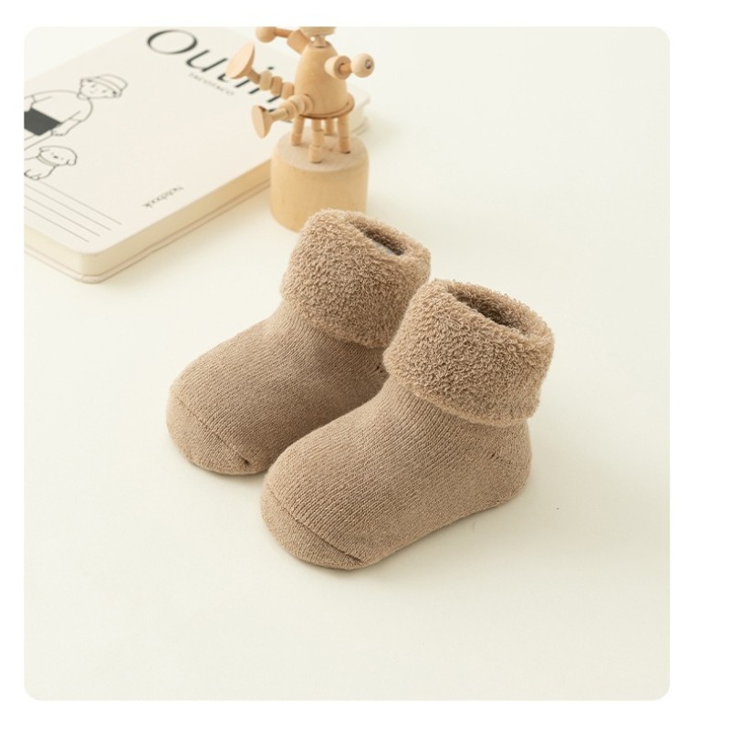 Winter Baby Socks Supplier - OEM Thickened Plush Anti Slip Socks