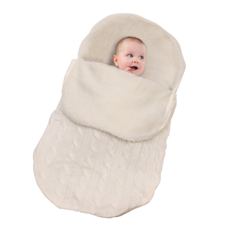 Baby Sleeping Bag Factory - OEM Thickened Knitted Thermal Blanket