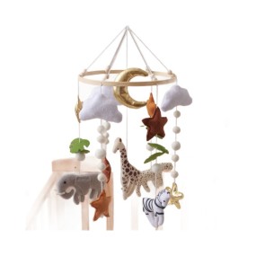 Baby Bed Bell Manufacturer - OEM Felt Cartoon Animal Hanging Toy