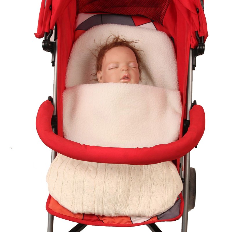 Baby Sleeping Bag Factory - OEM Thickened Knitted Thermal Blanket