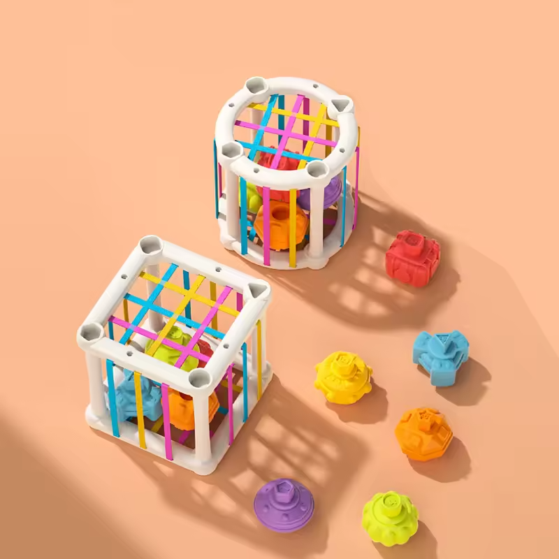 Baby Educational Toy Supplier - OEM Rainbow Cube Montessori Toy