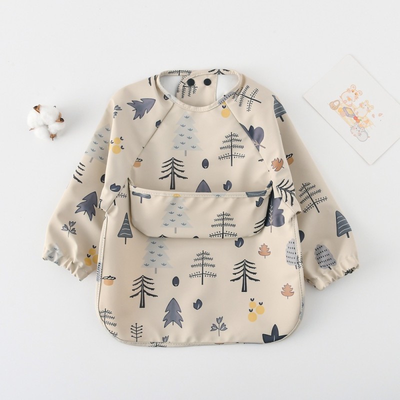 Baby Weaning Bib Supplier - OEM Waterproof Coverall Feeding Bib