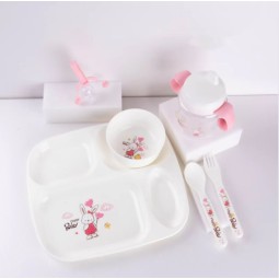 Baby Tableware Set Supplier - 6-Piece Silicone Cartoon