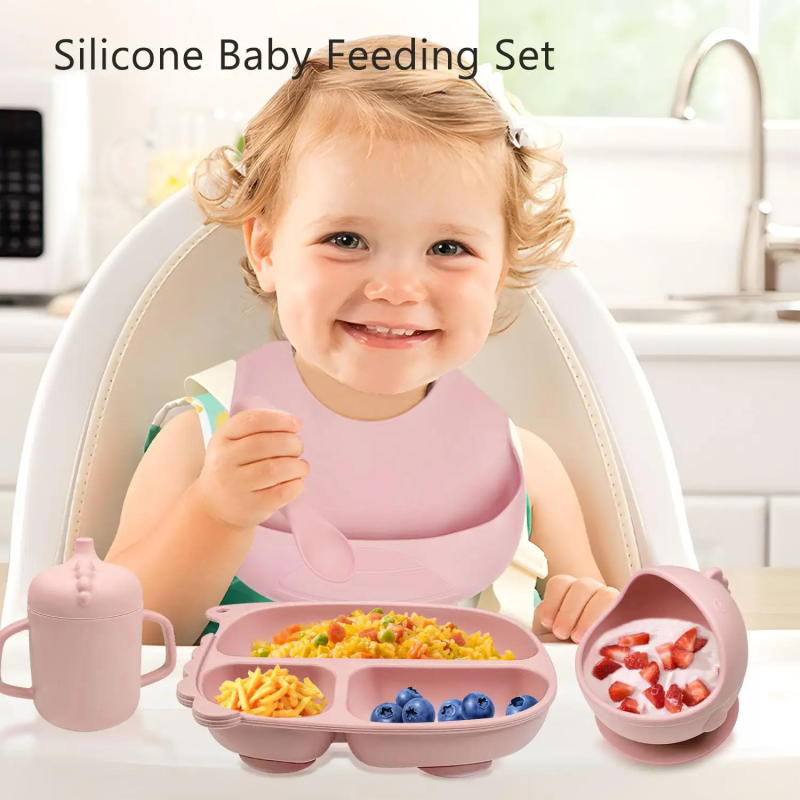 Baby Feeding Set Manufacturer - Dinosaur Silicone