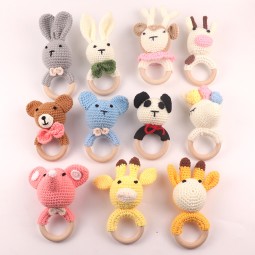 Baby Rattle Supplier - Kids Animal Crochet Rattle