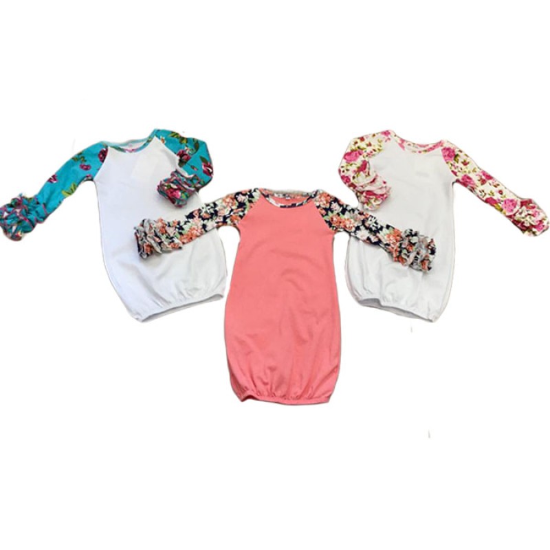 Baby Gown Set Supplier - Monogram Blank Newborn