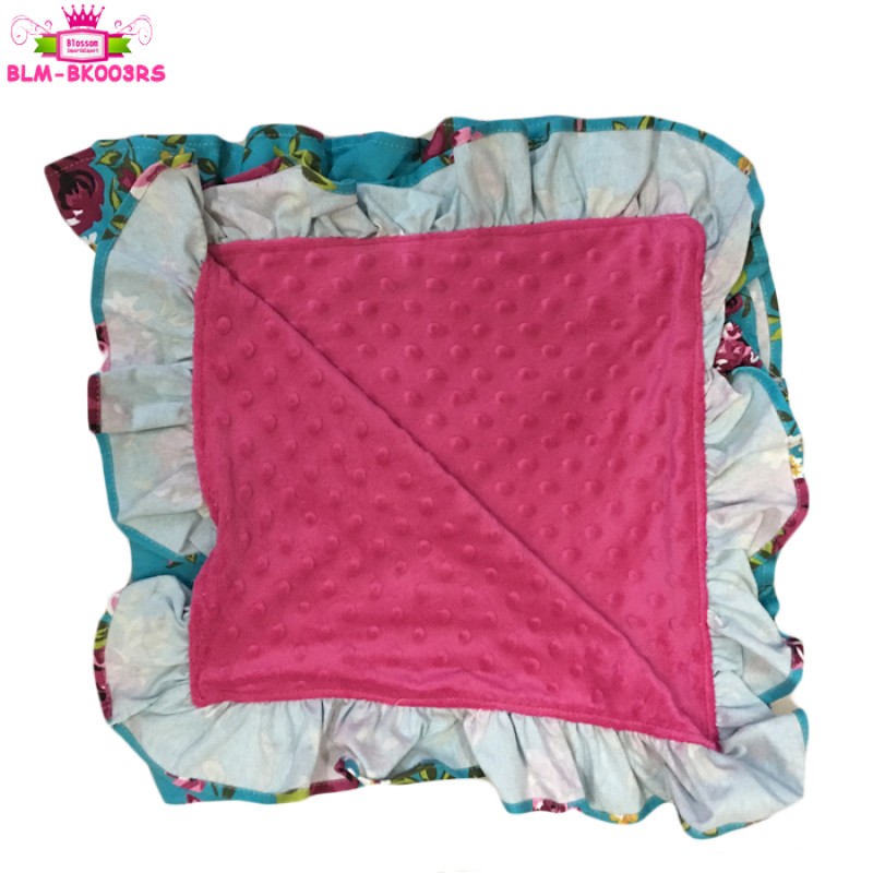 Fleece Blanket Factory - Super Soft Green Floral