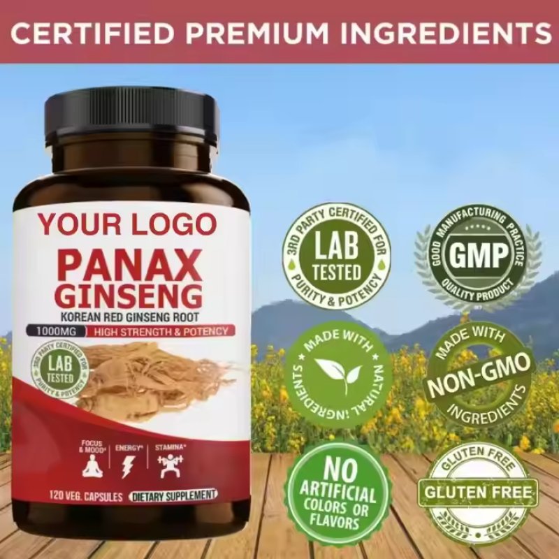 OEM Private Label Best Price Supplements Panax Ginseng Capsules / Panax Ginseng Supplement