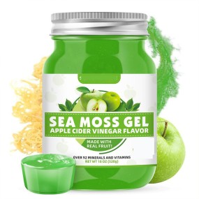 OEM Wholesale Private Label Supplement Irish Sea Moss Vitamins Pineapple Gels Organic Bulk Sea Moss Gel Fruit Flavor