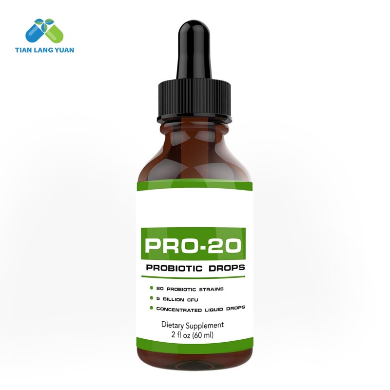 OEM Package Health Support Pro-20 Probiotic Drops Supplements 5 Billion CFUs Digestive Support Private Labels