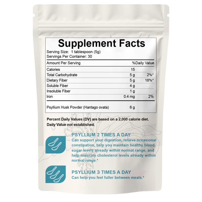 OEM High Quality Psyllium Husk Powder Wholesale Best Price Water Soluble Fiber Psyllium Seed Husk Powder