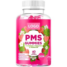 OEM Package PMS Gummies for Women with Dong Quai and Vitamin B6 Sugar Free  Health Supplement Vegan Private Label