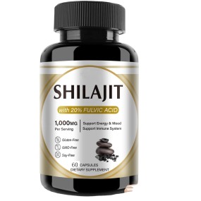 Private Brand Shilajit Capsules for Men's Health Supplement Pure Shilajit Extract 10:1 Male Best Booster