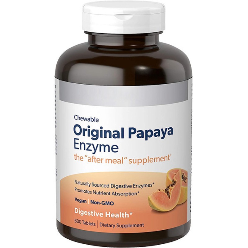 Private Label OEM Promotes Nutrient Absorption and Helps Digestion Hot Selling Papaya Digestive Enzyme Chewable Tablets
