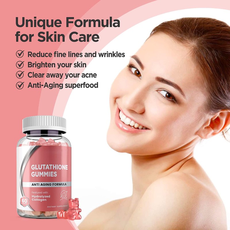 OEM Package Glutathlone Gummies with 30mg Collagen for Whitening Anti Aging Formula Booster Energy Wholesale Price