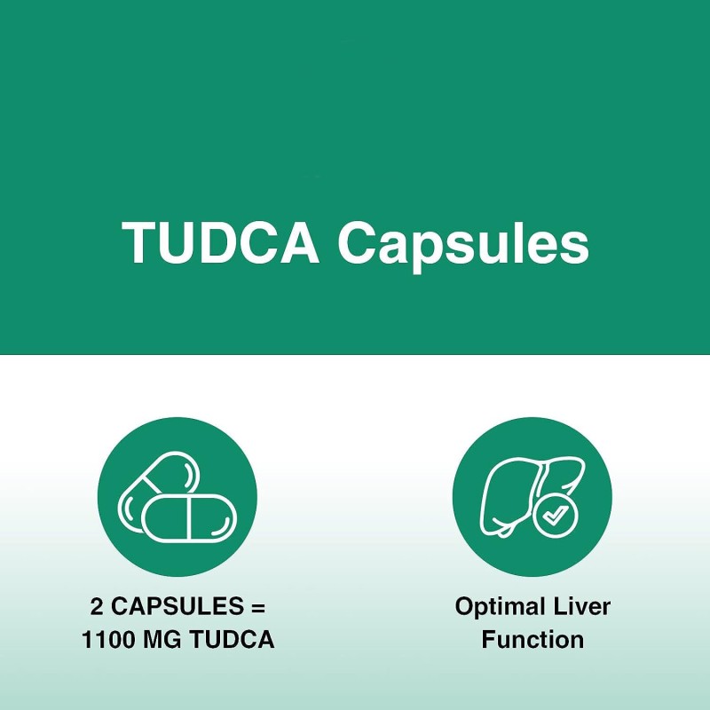 TUDCA Capsule for Liver and Gut Health Supplement Natural 1100mg TUDCA Energy Boost Private Package