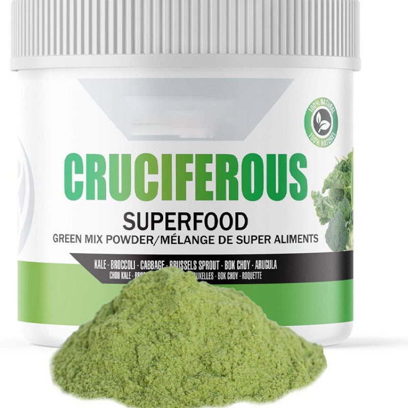 Cruciferous Greens150g and Superfood Powder Natural Pure Herbs Supplement Supports Healthy Weight OEM Package