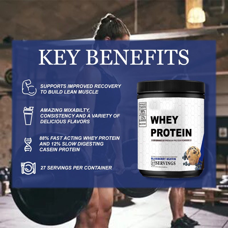 Factory Wholesale OEM BLUEBERRY MUFFIN WHEY Protein Powder Whey Protein Nutritional Supplements