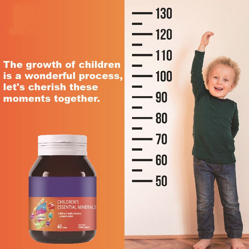 TLY OEM Children's Essential Minerals Tablets Multivitamin and Mineral Supplement for Growing Kids