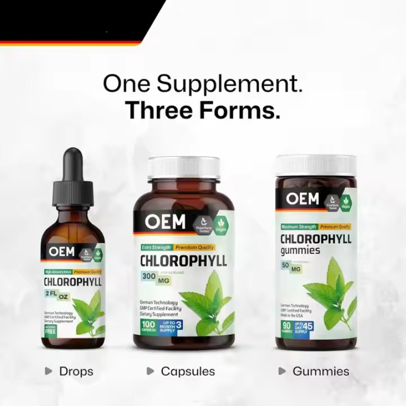 OEM Private Label Wholesale Supplements Liquid Chlorophyll Drops