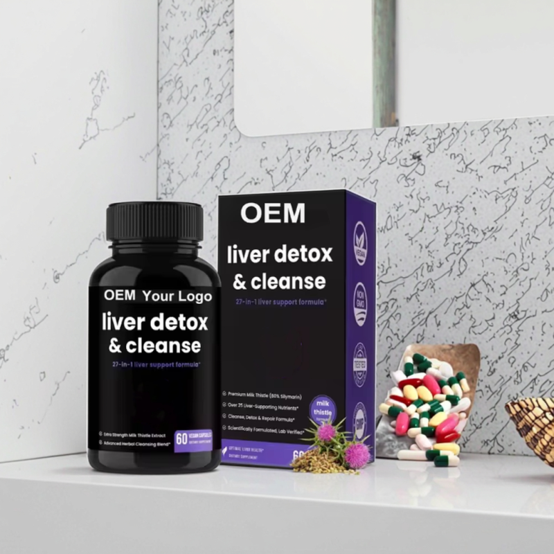 OEM Private Label Herbal Supplement Liver Detox Cleanse Capsules