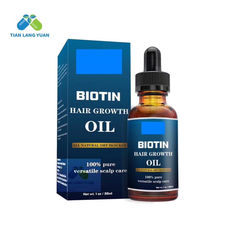OEM Biotin Hair Growth Oil 30ML Benefits Most Types of Hair Healthy Supplement for Hair Strengthen and Best Growth Care