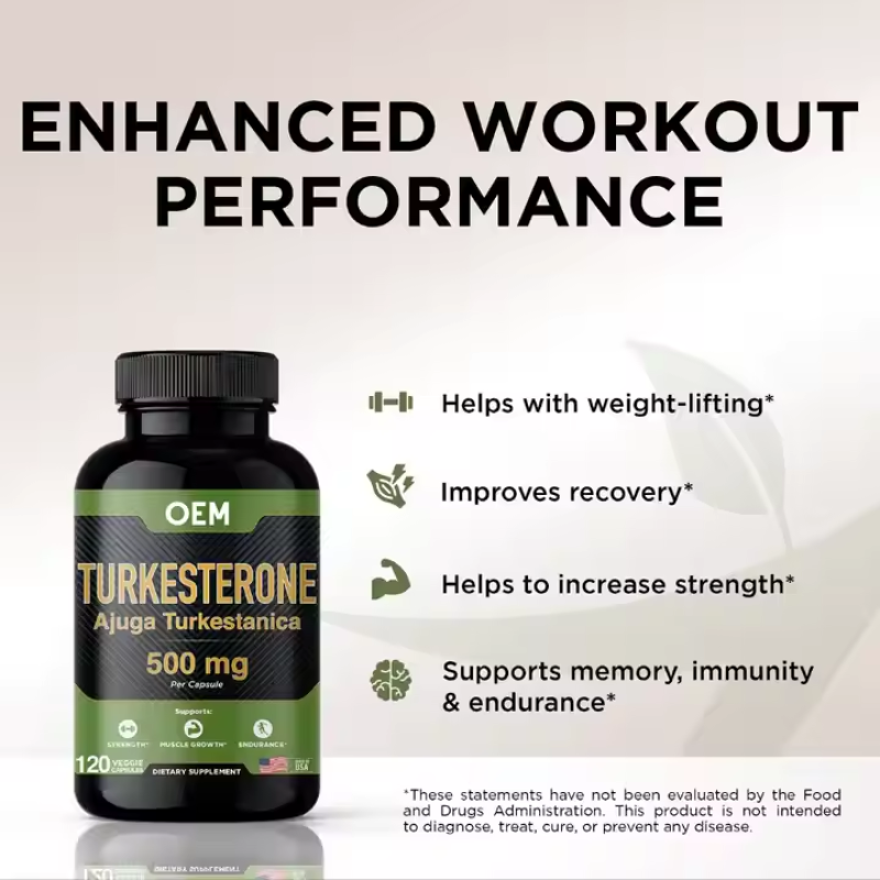 OEM Turkesterone Supplement Ajuga Turkestanica Extract Turkesterone Capsules Turkesterone Tablets