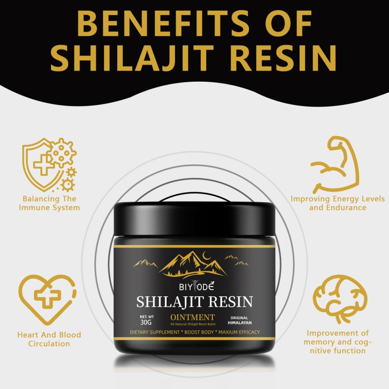 TLY Pure Himalayan Supplement Shilajit Resin with Fulvic Acid for Men Women Shilajit Paste