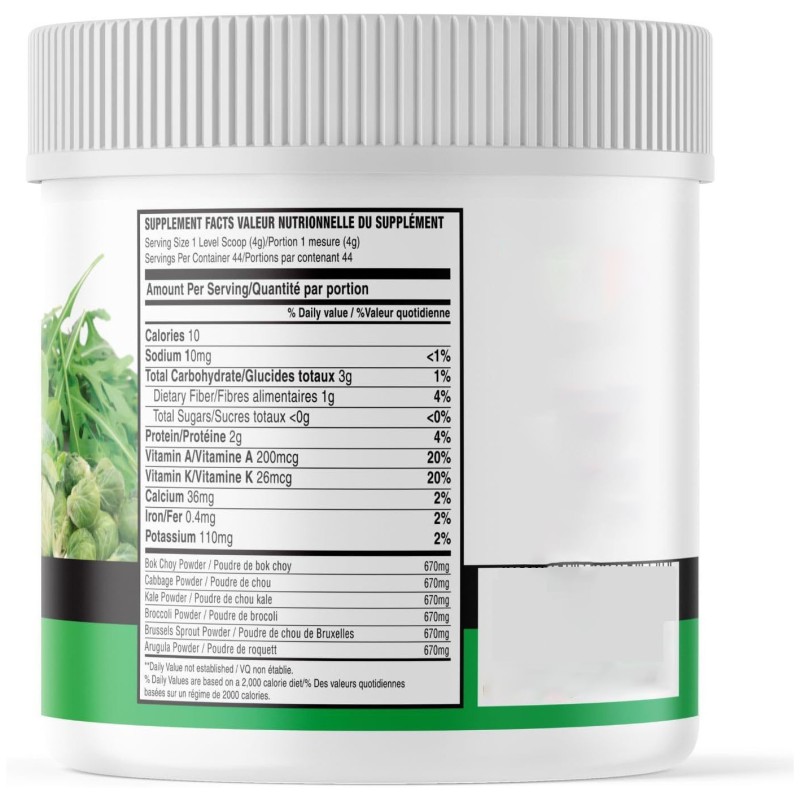 Cruciferous Greens150g and Superfood Powder Natural Pure Herbs Supplement Supports Healthy Weight OEM Package