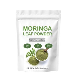 Moringa Leaf Powder Natural  Organic Pure Moringa Extract Rich in Antioxidants Supplement OEM Package