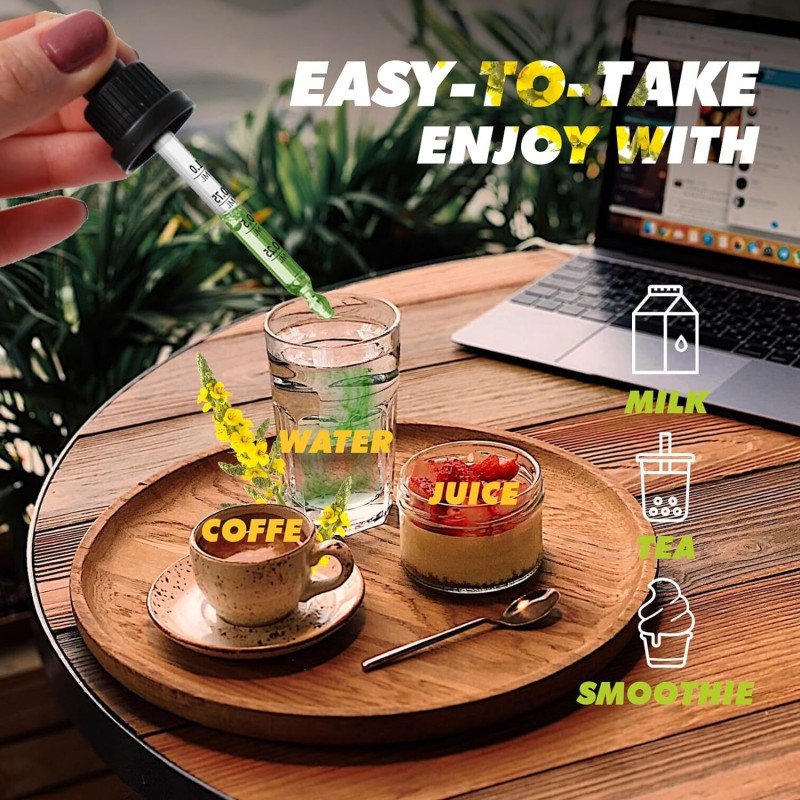 OEM Package Mullein Extract Liquid Drops for Lung Cleanse and Detox Respiratory Drops Health Supplement Vegan