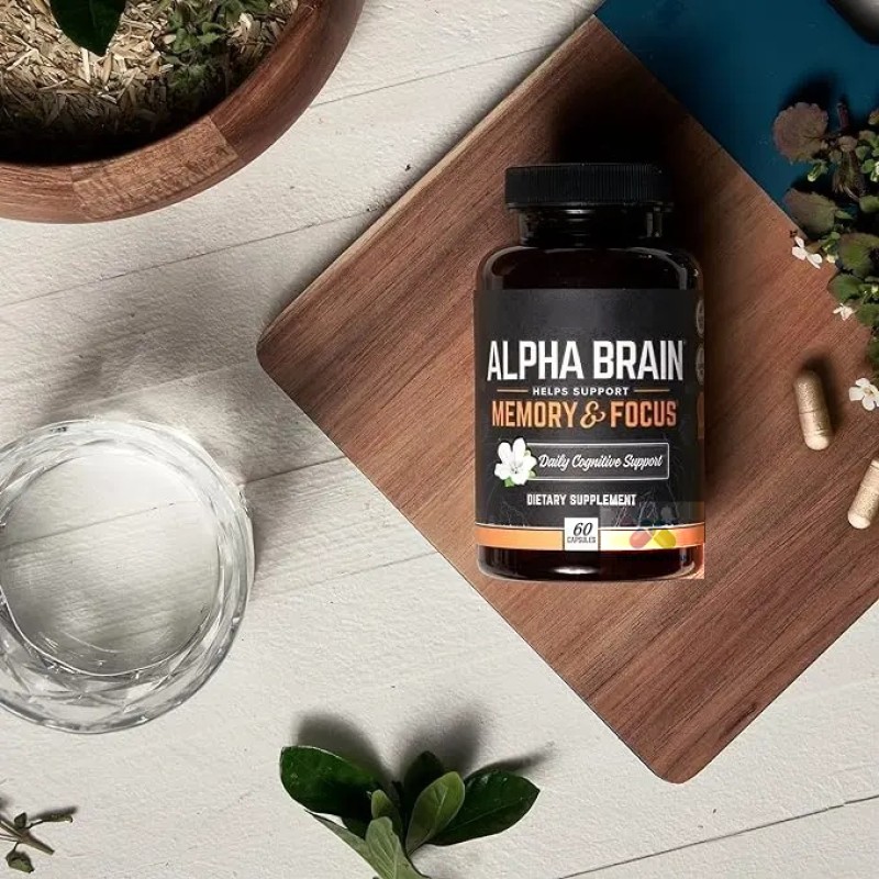 OEM Package Alpha Brain Capsules 60 Each Bottle for Brain Health and Memory Focus Capsules