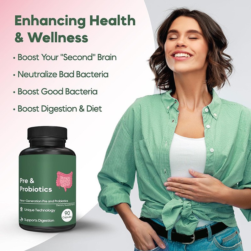 Provide Oem Package Wholesale Price Pre & Probiotics Tablets boost Support Immune System Digestion and Gut Health