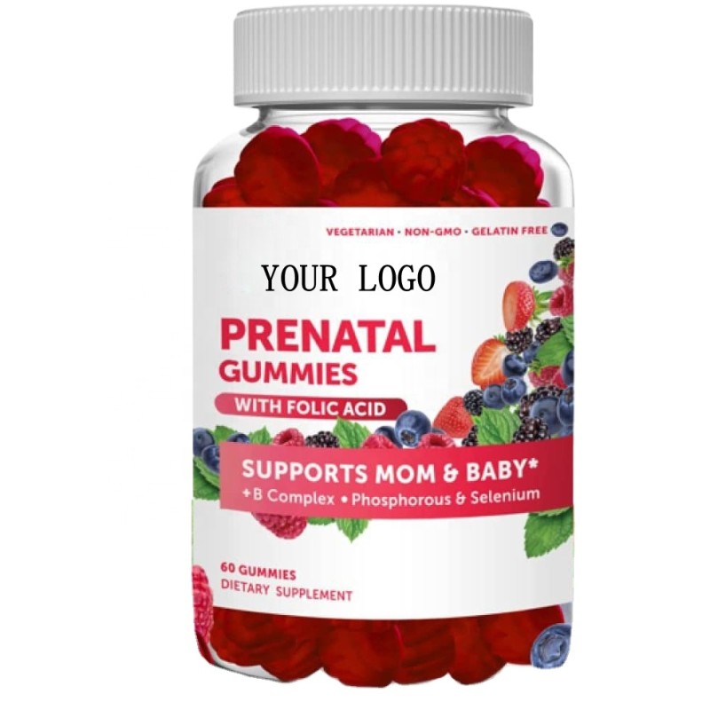 Private Label Vitamin B Group Gummies Multivitamin Gummies  Vitamins B12 Supplement Support Mom and Baby
