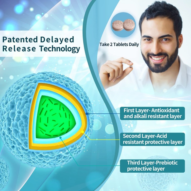 Provide Oem Package Wholesale Price Probiotics for Men Tablets boost Immune System for Male Health