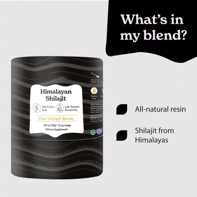 OEM/ODM 30G 50G Himalayan Shilajit 75% Fulvic Acid Pure Shilajit Resin Dietary Supplement