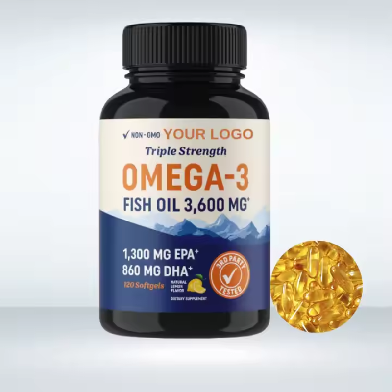 OEM 1000mg Omega3 EPA DHA 18/12 Fish Oil Softgel Capsule