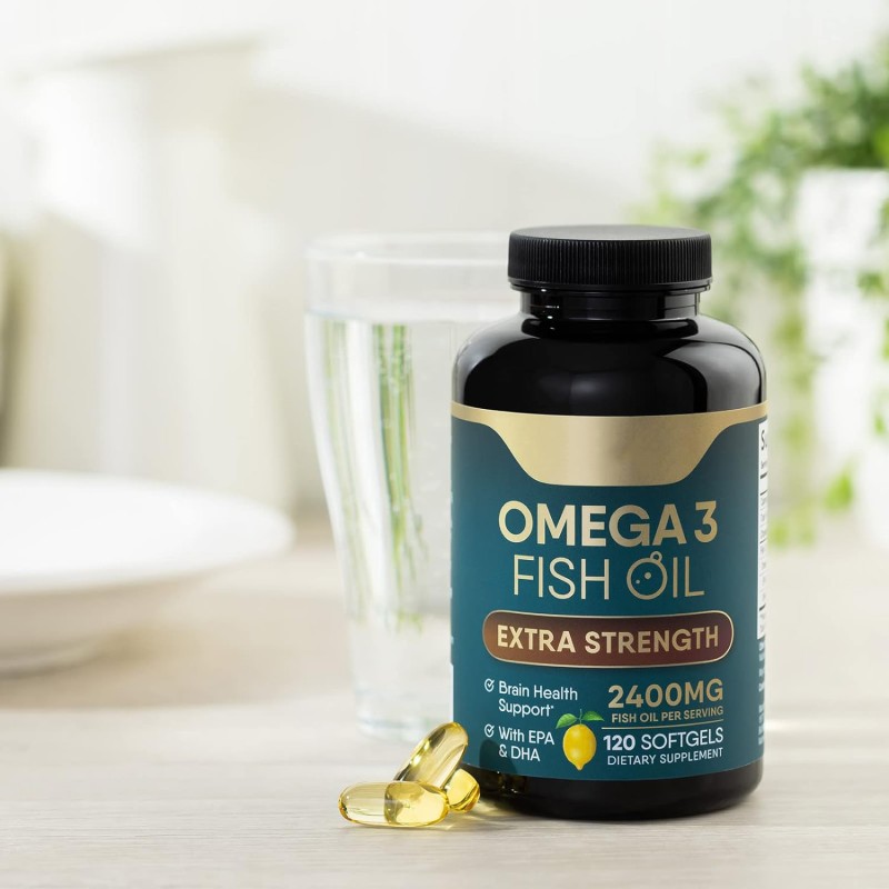 Omega 3 Fish Oil Softgels Capsules Private Label Full of DHA EPA Omega 3 Softgel OEM Package