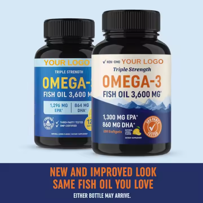 OEM 1000mg Omega3 EPA DHA 18/12 Fish Oil Softgel Capsule