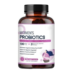 Private Package Probiotics Capsules Probiotics for Women Support UTI Health Immune System Capsules Enzymes & Prebiotics