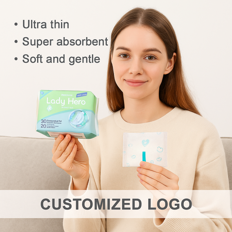 Sanitary Pads Factory - OEM Custom Ultra-Thin Lady Sanitary Napkins