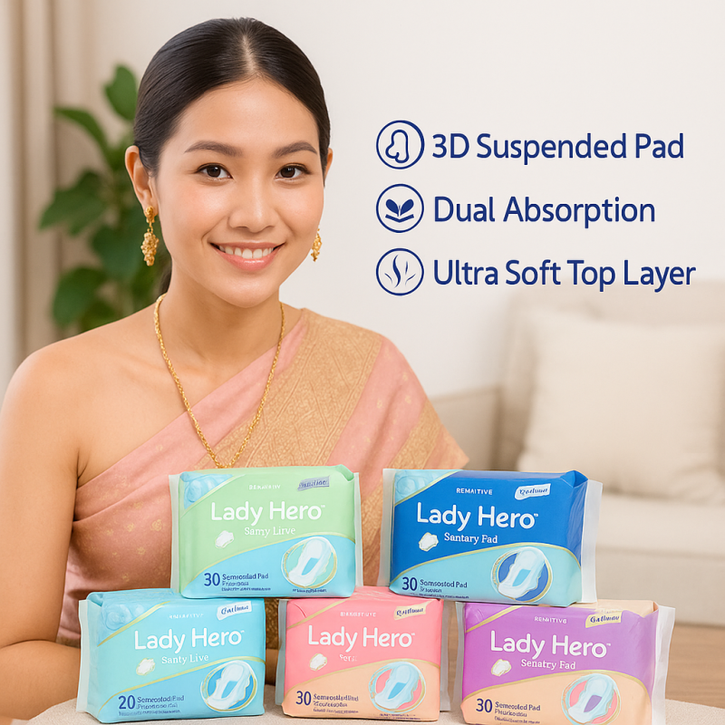 Sanitary Pads Factory - OEM Custom Organic Cotton Leak Guard Pads