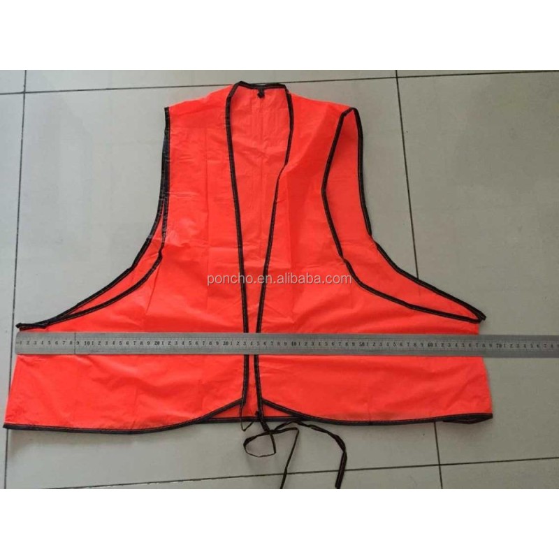 Safety Vest Factory - Stock Orange PVC Safety Vest